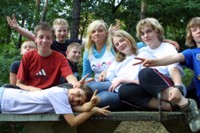 Spa� auf der Bank
