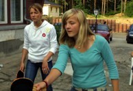 Tischtennis in Aktion